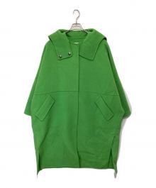 LE CIEL BLEU（ルシェルブルー）の古着「Hooded Over COAT フーデットオーバーコート」｜黄緑