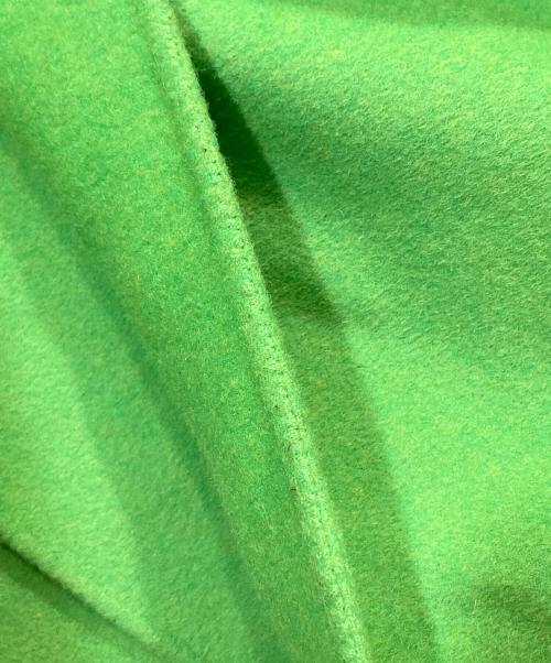 LE CIEL BLEU（ルシェルブルー）LE CIEL BLEU (ルシェルブルー) Hooded Over COAT フーデットオーバーコート 黄緑 サイズ:３６の古着・服飾アイテム