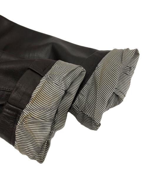 Cinquanta（チンクワンタ）Cinquanta (チンクワンタ) シープスキンシングルライダースジャケット　8310 ブラウン サイズ:46の古着・服飾アイテム