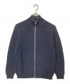 BATONERバトナ―）の古着「SIGNATURE DRIVERS KNIT シグネチャー ドライバーズ ニット」｜ネイビー