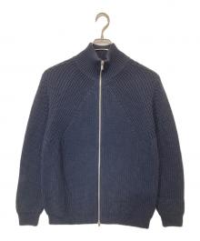 BATONER（バトナ―）の古着「SIGNATURE DRIVERS KNIT シグネチャー ドライバーズ ニット」｜ネイビー