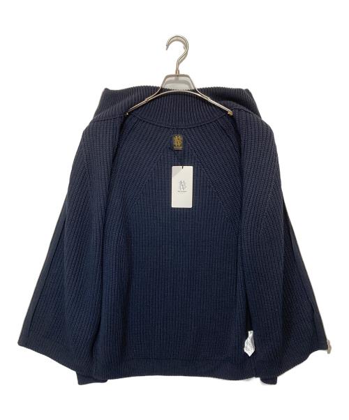BATONER（バトナ―）BATONER (バトナ―) SIGNATURE DRIVERS KNIT シグネチャー ドライバーズ ニット ネイビー サイズ:3の古着・服飾アイテム