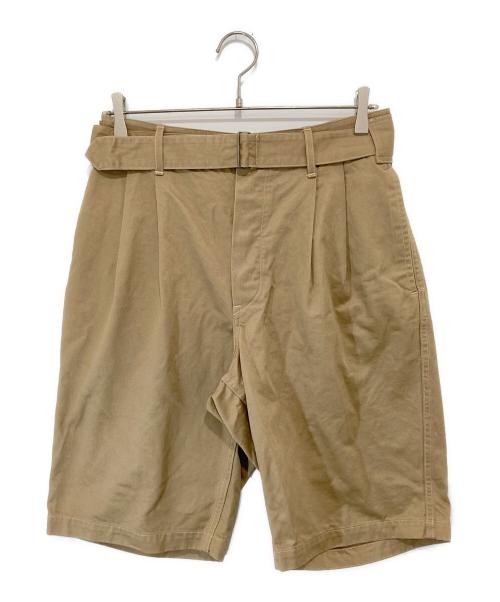 COMOLI（コモリ）COMOLI (コモリ) ベルテッドチノショーツ ベージュ サイズ:2の古着・服飾アイテム