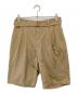 COMOLI（コモリ）の古着「ベルテッドチノショーツ」｜ベージュ