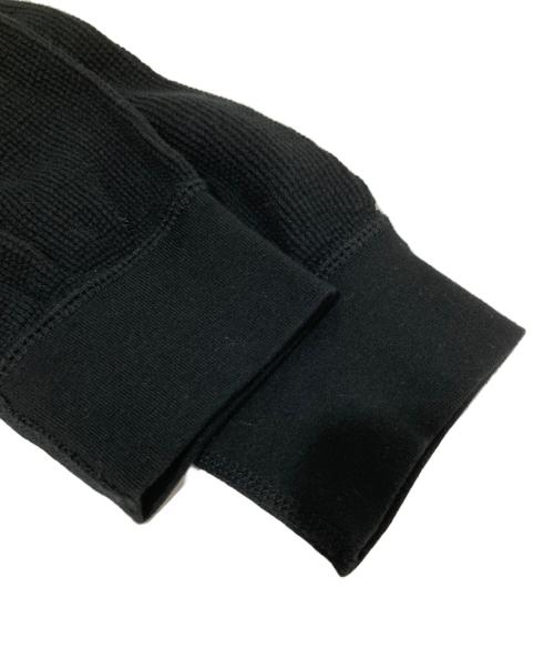 Graphpaper（グラフペーパー）Graphpaper (グラフペーパー) Waffle L/S Henley Neck Tee（ワッフルロングスリーブ ヘンリーネック）　GU231-70318B ブラック サイズ:Fの古着・服飾アイテム