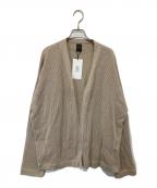 BATONERバトナ―）の古着「NO BUTTON CARDIGAN（ノーボタンカーディガン）　BN-23SM-075」｜ベージュ