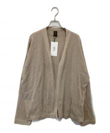 BATONER（バトナ―）の古着「NO BUTTON CARDIGAN（ノーボタンカーディガン）　BN-23SM-075」｜ベージュ
