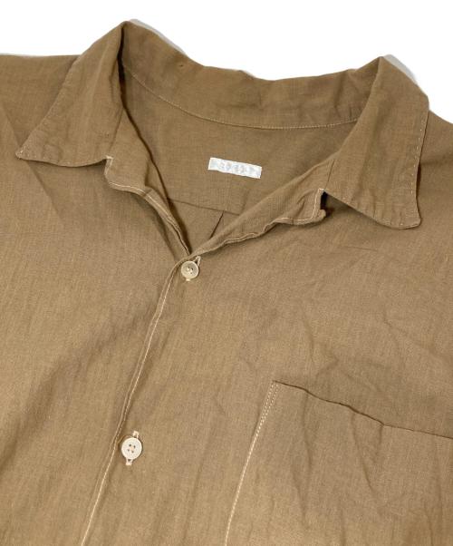 COMOLI（コモリ）COMOLI (コモリ) 20SS　ベタシャン オープンカラーシャツ　R01-02011 ブラウン サイズ:3の古着・服飾アイテム