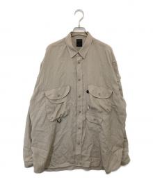 DAIWA PIER39（ダイワ ピア39）の古着「Tech Bombay Safari Shirts（テックボンベイサファリシャツ）BE-80022」｜ベージュ