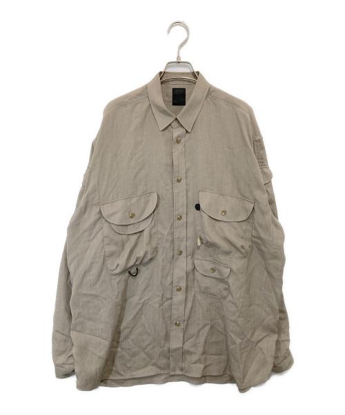 DAIWA PIER39（ダイワ ピア39）DAIWA PIER39 (ダイワ ピア39) Tech Bombay Safari Shirts（テックボンベイサファリシャツ）BE-80022 ベージュ サイズ:Lの古着・服飾アイテム