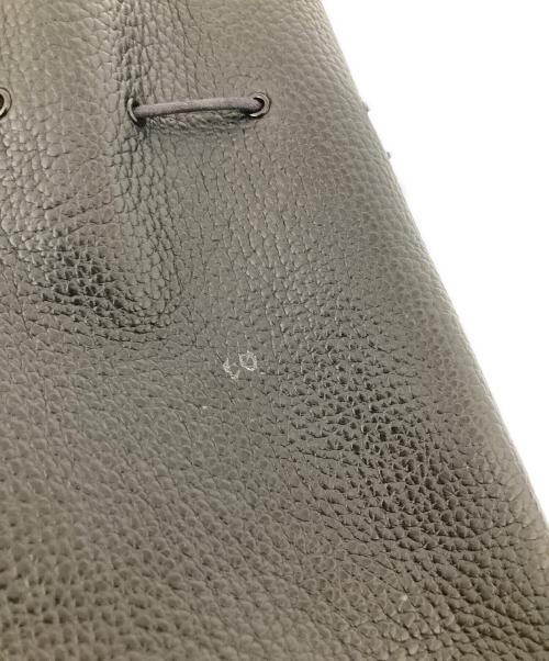 HENDER SCHEME（エンダースキーマ）HENDER SCHEME (エンダースキーマ) Zacc 巾着レザーバッグ ブラックの古着・服飾アイテム