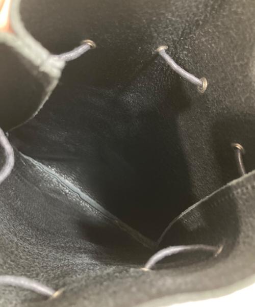 HENDER SCHEME（エンダースキーマ）HENDER SCHEME (エンダースキーマ) Zacc 巾着レザーバッグ ブラックの古着・服飾アイテム