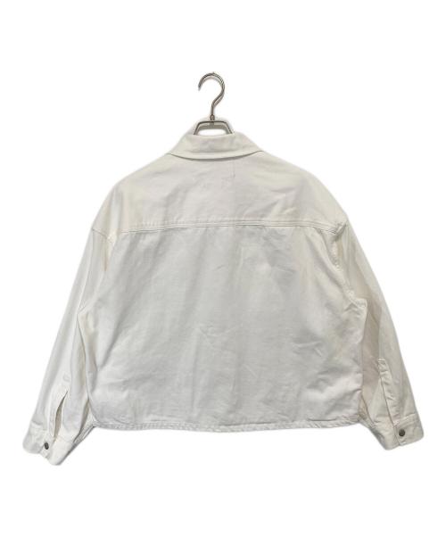 Calvin Klein（カルバンクライン）Calvin Klein (カルバンクライン) ボクシー シャツジャケット J325552 ホワイト サイズ:Sの古着・服飾アイテム