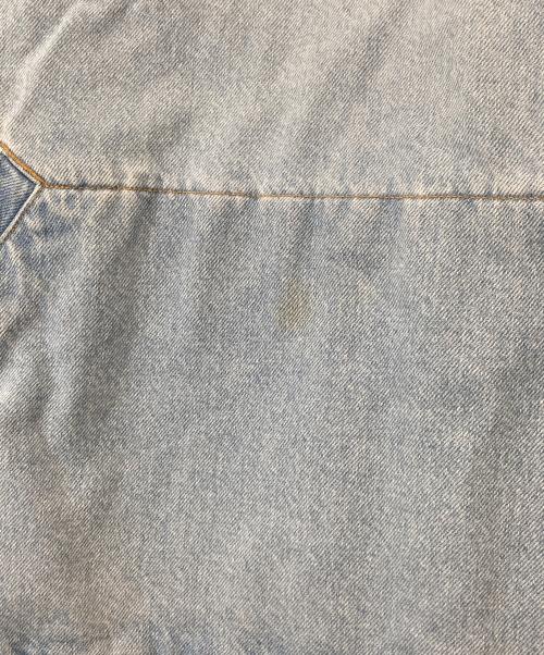 Calvin Klein Jeans（カルバンクラインジーンズ）Calvin Klein Jeans (カルバンクラインジーンズ) ハーフジップデニムジャケット　J325550 ブルー サイズ:Sの古着・服飾アイテム