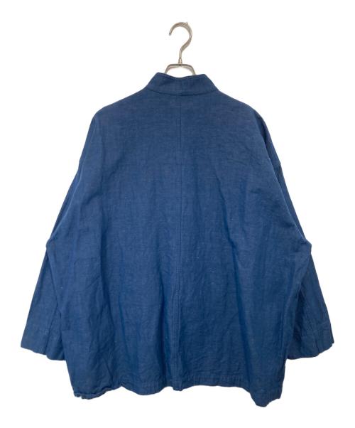 FreshService（フレッシュサービス）FreshService loomer (ルーマー) FABRIC COTTON LINEN KUNG-FU COVERALL（コットンリネンカンフーカバーオール）　FSW-22-CT 163T インディゴ サイズ:Lの古着・服飾アイテム