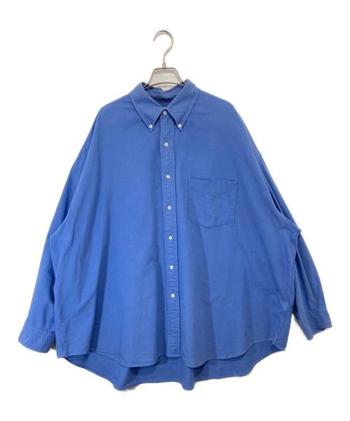 Graphpaper（グラフペーパー）Graphpaper (グラフペーパー) Oxford oversized b.d shirt　オックスフォードオーバーサイズドボタンダウンシャツ　GM223-50071B スカイブルー サイズ:Freeの古着・服飾アイテム