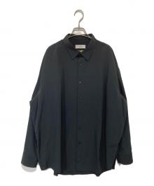 Graphpaper×is-ness（グラフペーパー×イズネス）の古着「別注 Ventilation Long Sleeve Shirt」｜ブラック