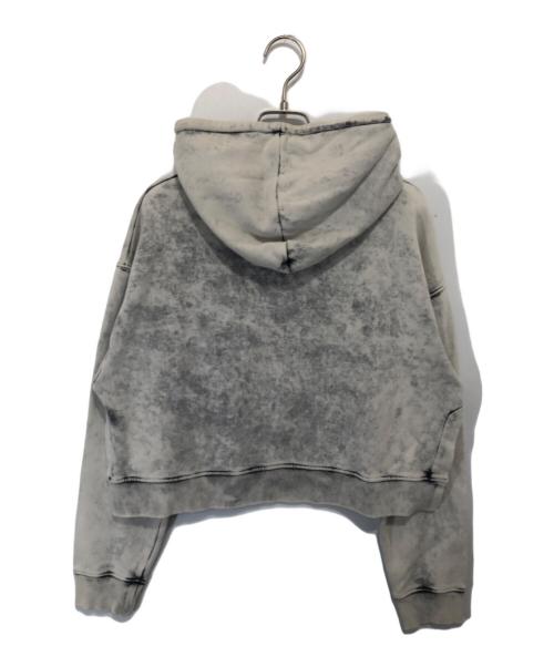 STELLA McCARTNEY（ステラマッカートニー）STELLA McCARTNEY (ステラマッカートニー) クロップド アシッドウォッシュ フーディ グレー サイズ:34の古着・服飾アイテム