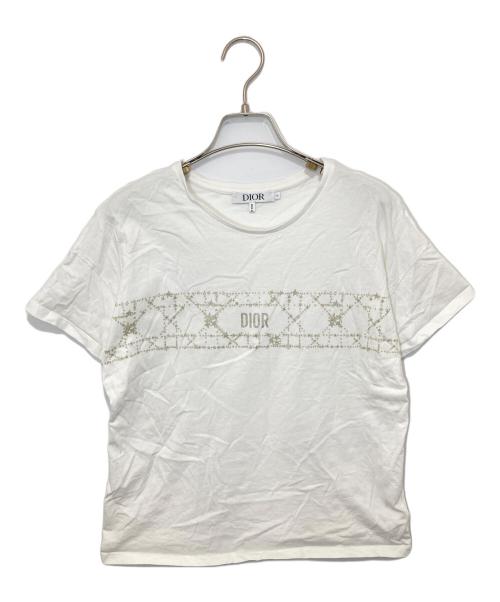 baby Dior（ベビーディオール）baby Dior (ベビーディオール) ベビー Tシャツ コットンジャージー 3SBM13TEEH ホワイト サイズ:13の古着・服飾アイテム