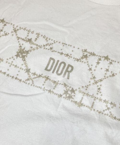 baby Dior（ベビーディオール）baby Dior (ベビーディオール) ベビー Tシャツ コットンジャージー 3SBM13TEEH ホワイト サイズ:13の古着・服飾アイテム