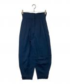 GIVENCHYジバンシィ）の古着「High-waisted Belted Tailored Trousers　ハイウエストベルテッドテーラードトラウザーズ　BW50CN11WF」｜ネイビー