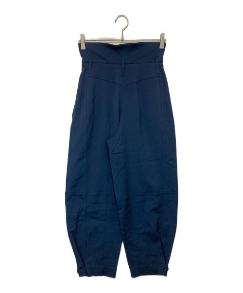 GIVENCHY（ジバンシィ）GIVENCHY (ジバンシィ) High-waisted Belted Tailored Trousers　ハイウエストベルテッドテーラードトラウザーズ　BW50CN11WF ネイビー サイズ:34の古着・服飾アイテム