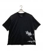 Y-3ワイスリー）の古着「フラワーグラフィック Tシャツ」｜ブラック