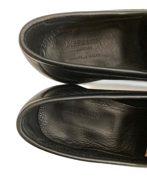 MEERMIN（メルミン）MEERMIN (メルミン) シングルローファー ブラック サイズ:7 1/2Eの古着・服飾アイテム
