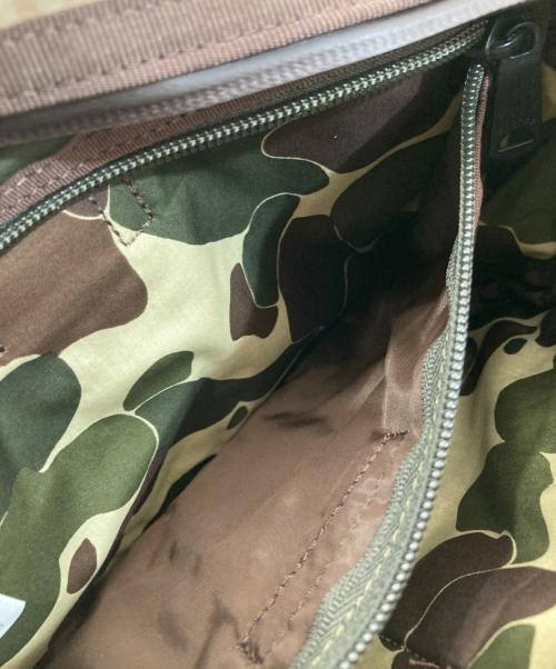 PORTER（ポーター）PORTER (ポーター) COMME des GARCONS HOMME (コムデギャルソン オム) COTTON CHECK SHOULDER BAG　コットンチェックショルダーバッグ　24SS HM-K203 ブラウンの古着・服飾アイテム