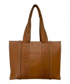 Chloeクロエ）の古着「WOODYレザートートバッグ」｜ブラウン