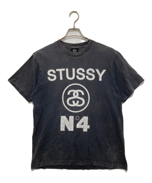 stussy（ステューシー）stussy (ステューシー) 80’s LOGO PRINT S/S TEE ブラック サイズ:Mの古着・服飾アイテム