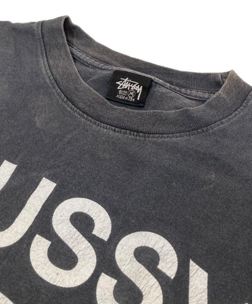 stussy（ステューシー）stussy (ステューシー) 80’s LOGO PRINT S/S TEE ブラック サイズ:Mの古着・服飾アイテム