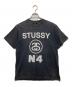 stussy（ステューシー）の古着「80’s LOGO PRINT S/S TEE」｜ブラック