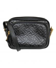 BURBERRY（バーバリー）の古着「TB モノグラム カメラバッグ / チェーンショルダーバッグ」｜ブラック