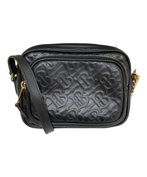 BURBERRY（バーバリー）BURBERRY (バーバリー) TB モノグラム カメラバッグ / チェーンショルダーバッグ ブラックの古着・服飾アイテム