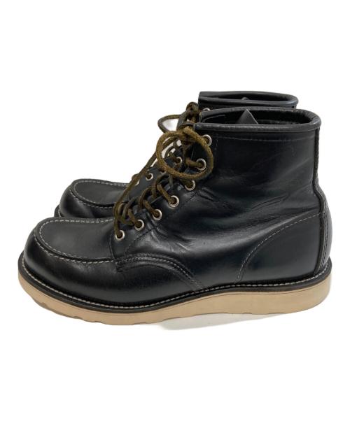 RED WING（レッドウィング）RED WING (レッドウィング) IRISH SETTER MOC TOE BOOTS　8130 ブラック サイズ:27.5の古着・服飾アイテム