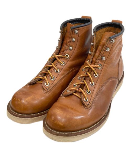 RED WING（レッドウィング）RED WING (レッドウィング) 6inch Lineman Boots シックスインチラインマンブーツ ブラウン サイズ:10Dの古着・服飾アイテム