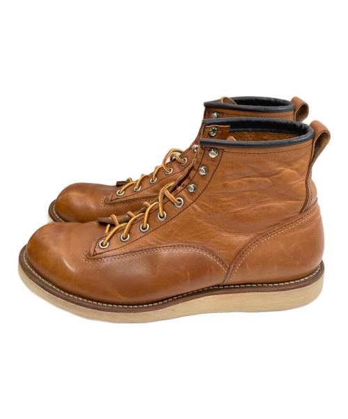 RED WING（レッドウィング）RED WING (レッドウィング) 6inch Lineman Boots シックスインチラインマンブーツ ブラウン サイズ:10Dの古着・服飾アイテム