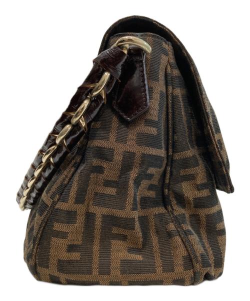 FENDI（フェンディ）FENDI (フェンディ) ズッカ ミア チェーン ショルダーバッグ　8BR614 カーキの古着・服飾アイテム