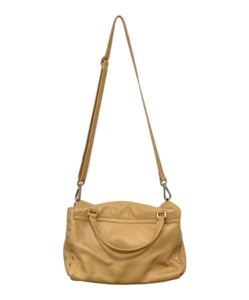 zanellato（ザネラート）zanellato (ザネラート) POSTINA　ターンロック2WAYバッグ　レザーショルダーバッグ ベージュの古着・服飾アイテム