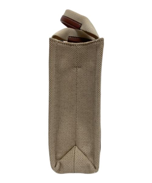 Chloe（クロエ）Chloe (クロエ) Woody スモールトートバッグ　04217565 ベージュ×ブラウンの古着・服飾アイテム