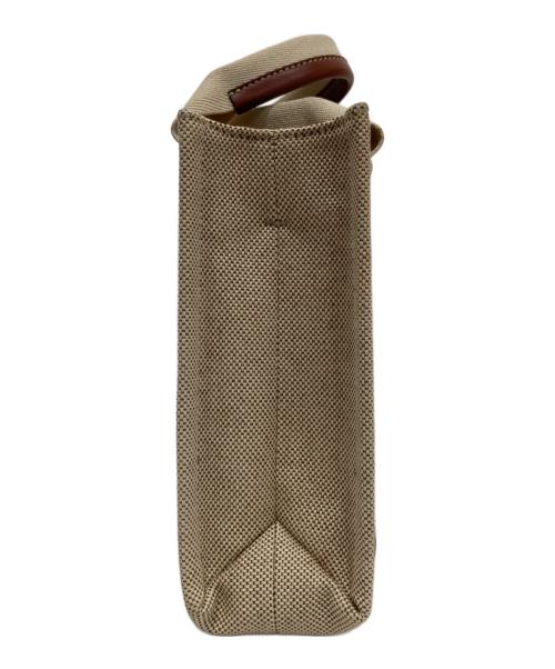 Chloe（クロエ）Chloe (クロエ) Woody スモールトートバッグ　04217565 ベージュ×ブラウンの古着・服飾アイテム