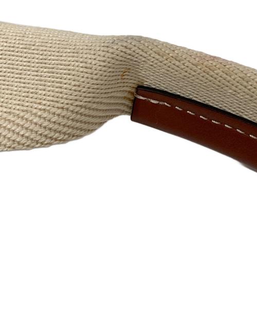 Chloe（クロエ）Chloe (クロエ) Woody スモールトートバッグ　04217565 ベージュ×ブラウンの古着・服飾アイテム