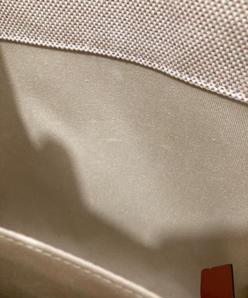 Chloe（クロエ）Chloe (クロエ) Woody スモールトートバッグ　04217565 ベージュ×ブラウンの古着・服飾アイテム