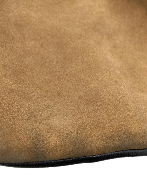 minitmute（ミニミュート）minitmute (ミニミュート) スウェード巾着ハンドバッグ　SUEDE HAND BAG ブラウンの古着・服飾アイテム