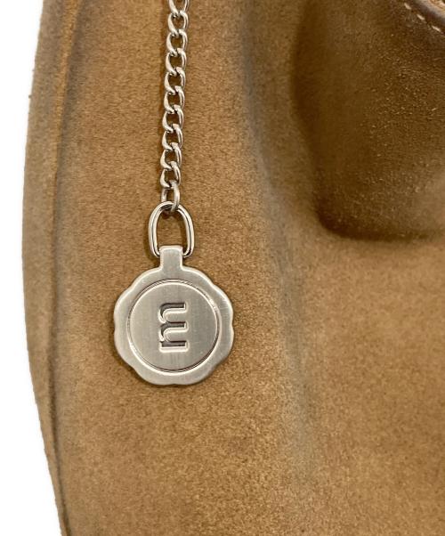 minitmute（ミニミュート）minitmute (ミニミュート) スウェード巾着ハンドバッグ　SUEDE HAND BAG ブラウンの古着・服飾アイテム