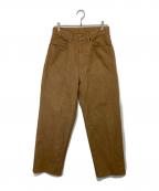 UNIVERSAL PRODUCTS.ユニバーサルプロダクツ）の古着「5P Buggie Denim Pants０ 243-60510」｜ブラウン