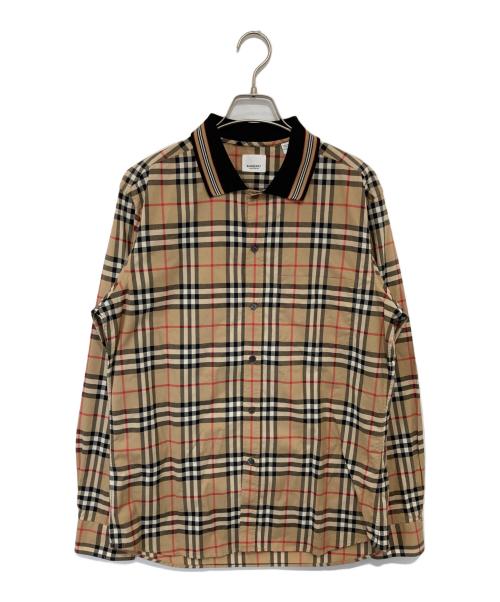 BURBERRY LONDON（バーバリーロンドン）BURBERRY LONDON (バーバリーロンドン) ノバチェック L/S シャツ　8010214 ベージュ サイズ:Lの古着・服飾アイテム