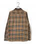 BURBERRY LONDON (バーバリーロンドン) ノバチェック L/S シャツ　8010214 ベージュ サイズ:L：24000円