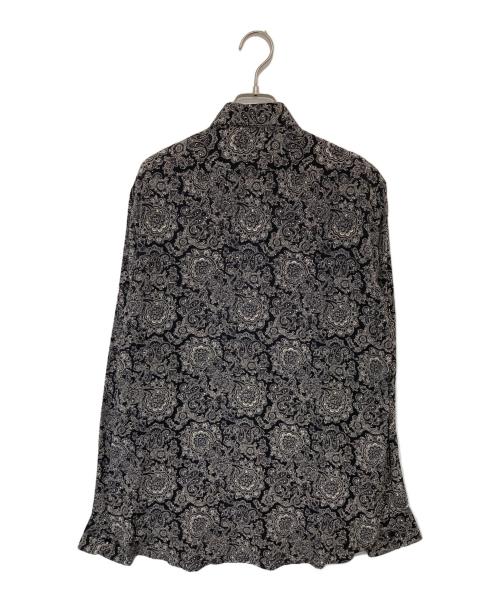 Saint Laurent Paris（サンローランパリ）Saint Laurent Paris (サンローランパリ) ペイズリー柄 シルクシャツ　01SZ 564172 ブラック サイズ:38の古着・服飾アイテム